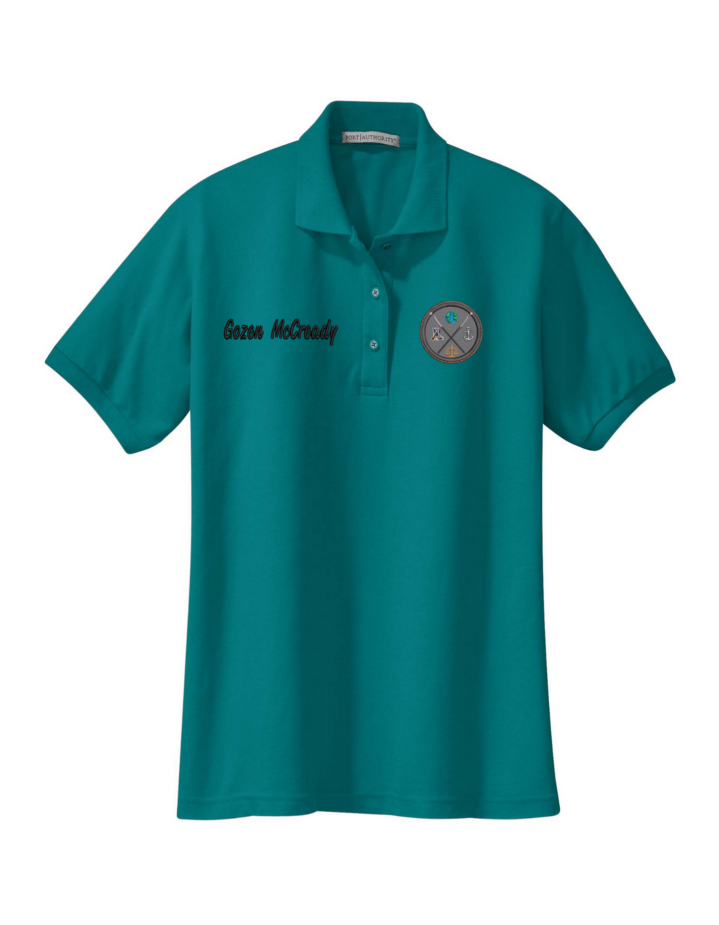 Teal Sorority Polo Shirt