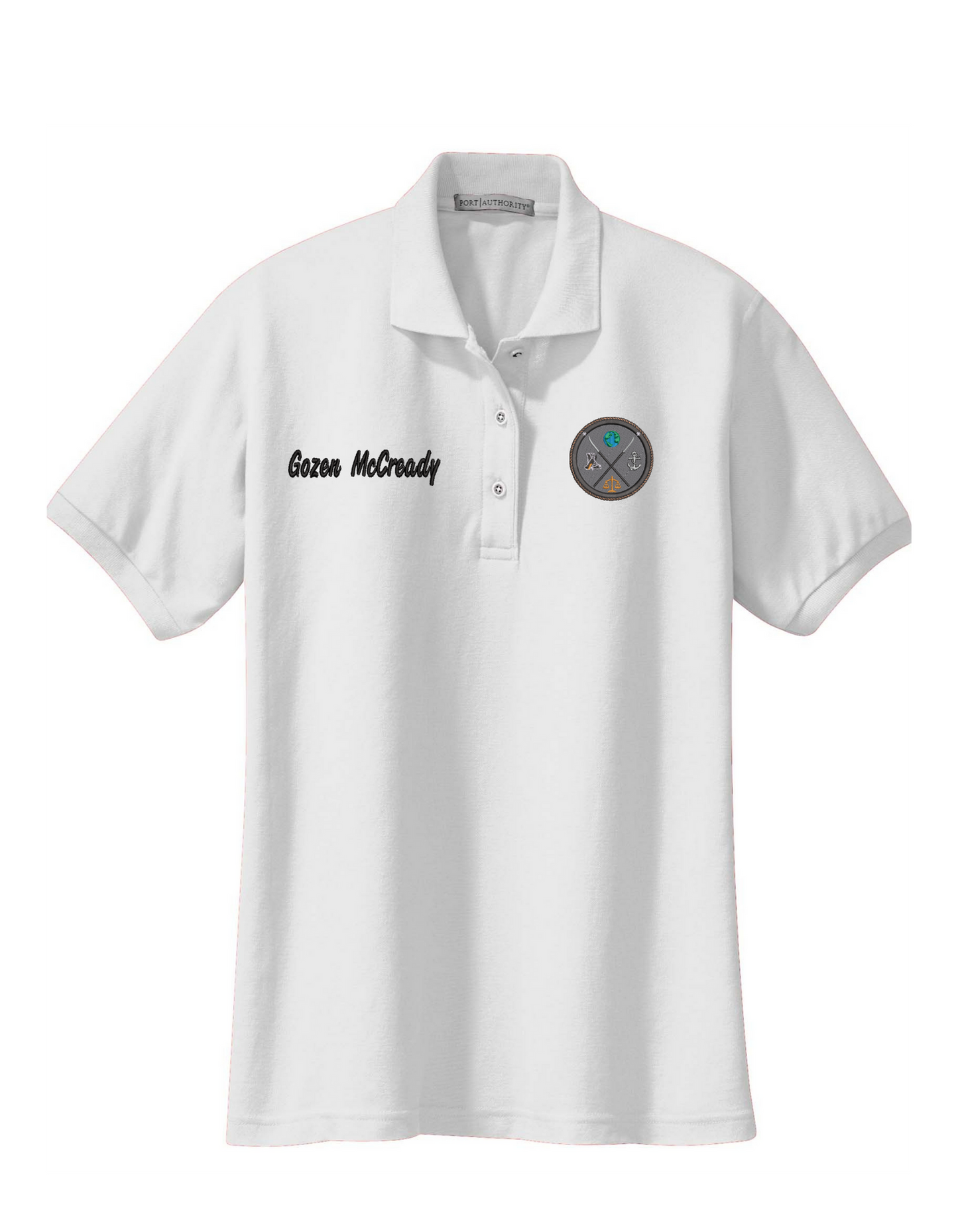 White Sorority Polo Shirt